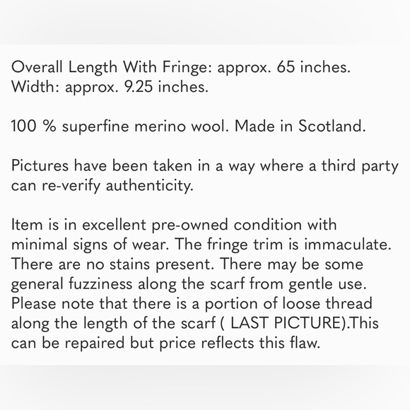 Authentic Vintage Y2K Burberry Classic Reversible Fringe Wool Winter Scarf - Picture 5 of 5